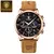 Imagem do ChronoMaster Sportive: Relógio masculino de luxo esportivo com cronógrafo de quartzo, pulseira de couro impermeável e data luminosa.