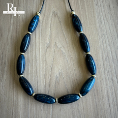 Colar Brenda (Azul Marinho Mesclado) - C - 190 - comprar online