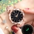 Moda de luxo relógio de pulso analógico relógio de pulso das senhoras reloj
