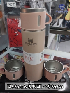 Kit Termo 500ml + 3 Tazas - player one rosario