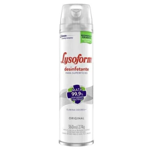 Desinfetante Lysoform Bactericida Aerosol 360ml