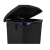 Lixeira Quadrada Com Pedal - COR: Preto, VOL: 60L - comprar online