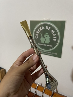 Bombillón de alpaca y bronce