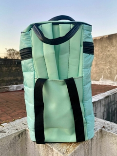 Mochila matera verde aqua en internet