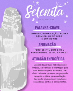 Selenita Bruta - Purificação e Poder cósmico - comprar online