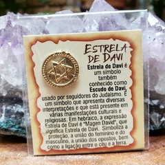 Mini Talismã da Sorte de Bolsa ou Carteiras - Estrela de Davi