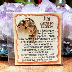 Mini Talismã da Sorte de Bolsa ou Carteiras - Koi: Carpa do Sucesso