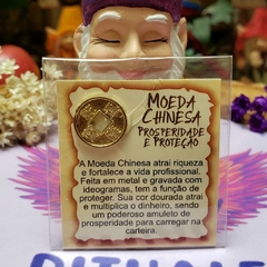 Mini Talismã da Sorte de Bolsa ou Carteiras - Moeda Chinesa: Prosperidade e Proteção