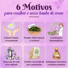 Banho 7 Ervas de Caboclos - Equilibrar o campo energético e Sabedoria - Rituale 