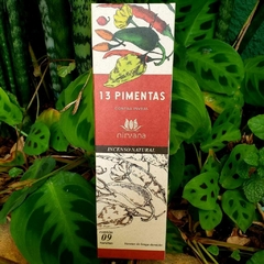 Incenso natural Nirvana - 13 Pimentas: Contra inveja