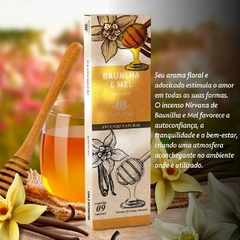 Incenso Natural Nirvana - Baunilha e Mel: Calmante - comprar online