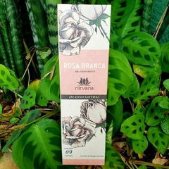 Incenso Natural Nirvana - Rosa Branca: Relaxamento
