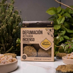 Pastilha de Defumação Ativada Incenso - Sagrada Madre com 4 Unidades