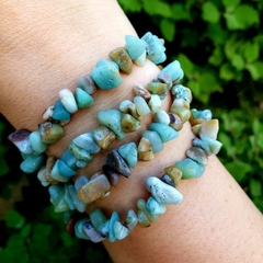 Pulseira Amazonita Cascalho - Atrai Boa Sorte - comprar online
