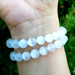 Pulseira Selenita Esfera - Purificação e Poder cósmico - Rituale 