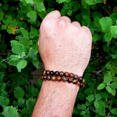 Imagem do Pulseira Esfera Olho de Tigre - Combate a inveja e o Mau olhado