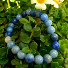 Pulseira Esfera Quartzo Azul - Meditação e Fortalecimento emocional - comprar online