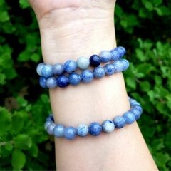 Pulseira Esfera Quartzo Azul - Meditação e Fortalecimento emocional - Rituale 
