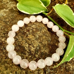 Pulseira Quartzo Rosa Esfera - Amor e Compaixão - Rituale 