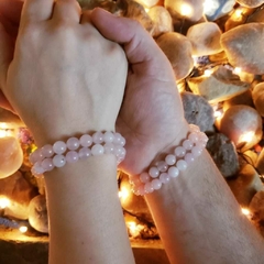 Pulseira Quartzo Rosa Esfera - Amor e Compaixão - comprar online