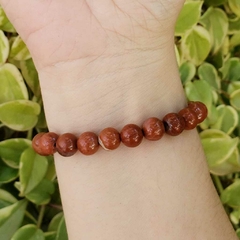 Pulseira Jaspe Vermelha Esfera - Vitalidade e Proteção na internet
