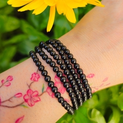 Pulseira Ônix Esfera 4mm - Proteção e Segurança - Rituale 