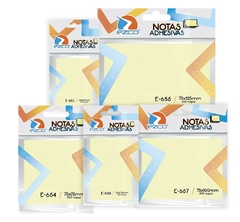 NOTAS ADHESIVAS - EZCO - Amarillas x 100 hojas