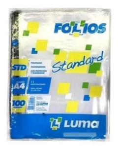 FOLIOS LUMA STANDARD - A4 x 100un