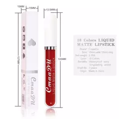 Sexy Long Lasting Velvet Matte Liquid Batom, Maquiagem, Mulheres Beleza, Vermelh - loja online