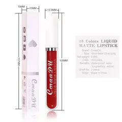 Sexy Long Lasting Velvet Matte Liquid Batom, Maquiagem, Mulheres Beleza, Vermelh - Deusa da estética