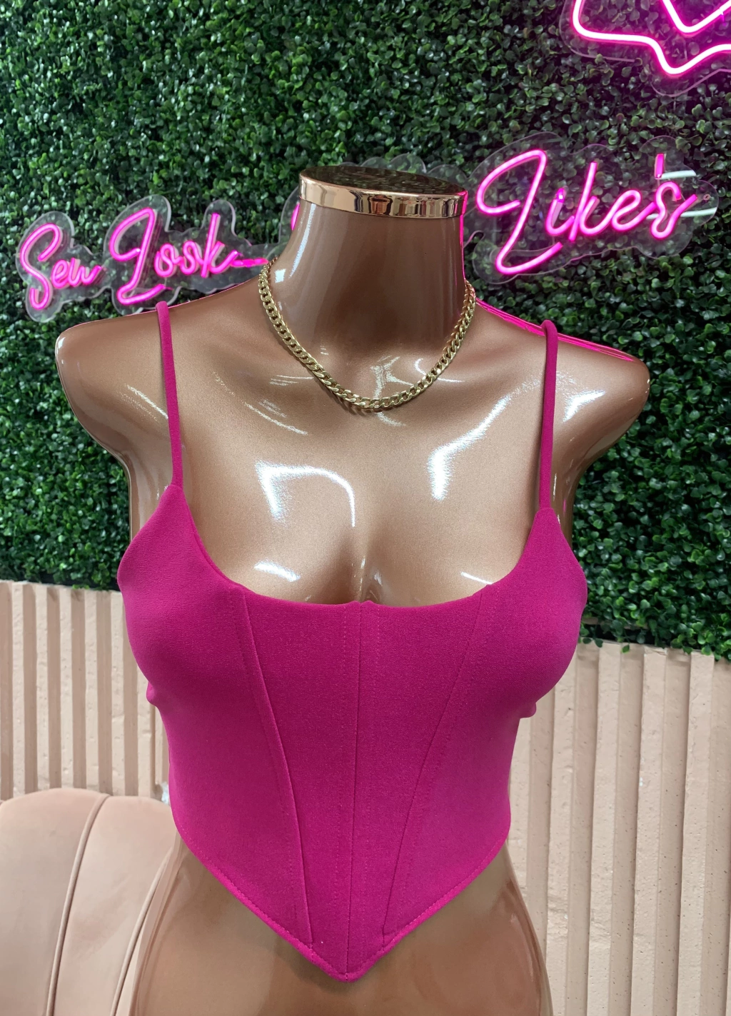 cropped alcinha rosa