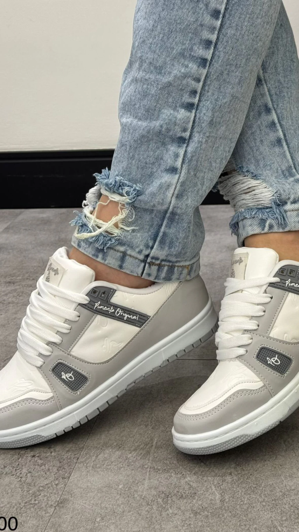 Tênis pimenta original cinza/branco