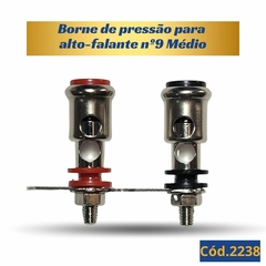Par Borne de Pressão Cromado N9 Médio Sem Suporte