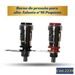 Par Borne de Pressão Cromado N16 Pequeno Sem Suporte