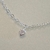 Pulseira Pingente Coração Rosa