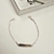 Pulseira Infantil Plaquinha Quadrada Lisa Groumet