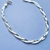 Pulseira Feminina Trançada Dois Fios Brilhosa - comprar online