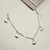 Pulseira Feminina 5 Pingentes Meia Concha