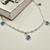 Pulseira feminina 4 Pingentes Olho Grego