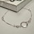 Pulseira Feminina Cartier Quadrada 1 Círculo e 4 Zircônias Cristal
