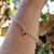 Pulseira Feminina C/ 5 Pingentes de Zircônias 5mm Coloridas na internet