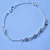 Pulseira Feminina 4 Zircônia Cristal Central e 2 nas Pontas - comprar online