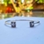 Bracelete Aberto Quadrado Cravejado