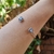 Bracelete Aberto Quadrado Cravejado - Nébula Jóias