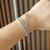 Pulseira Riviera Regulável Cristal Coração Vazado na internet