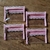 Kit 4 porta-jóias pequenos rosa