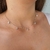Choker Pingentes de Coração