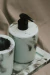 Dispensador de Jabón Marmolado verde y negro