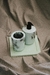 Set de Baño - Marmolado verde y negro - Mema Creaciones
