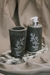Set de Baño - Cónico negro con flor blanca - comprar online